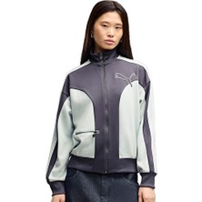 Puma T7 Relaxed Track Jacket Kadın Günlük Ceket 63663235 Lacivert
