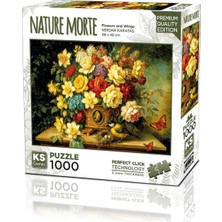  ks games puzzle 1000 parça flowers and wings 20857