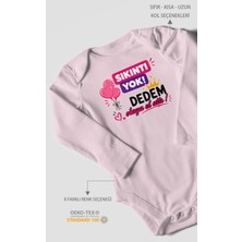 Morivo Kids Sıkıntı Yok Dedem Konuya El Attı Uzun Kollu Bebek Body %100 Pamuk