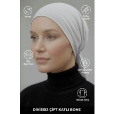 Muteber Bone Dikişsiz Bone - Çift Katlı - Viskon Kumaş - Rahat Iç Bone