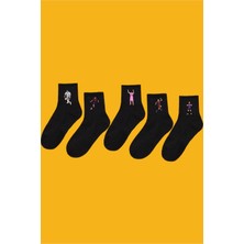 Rabona Fashion Futbol Efsaneleri 5'li Barça Taraftar Çorabı