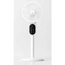 Modern Minimal Tasarım 360° Döner Başlıklı Hava Sirkülasyonlu Sessiz Ayaklı Vantilatör Kumandalı Uzaktan Kontrollü