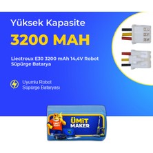 Ümit Maker Liectroux E30 3200 Mah 14,4V Robot Süpürge Batarya