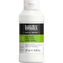 Liquitex 8108 Sıvı Saten Orta, Akrilik Boyalar Için, Eskimeye Dayanıklı, Suya Dayanıklı, Sararmaz, Esnek, Saten Kaplama ile Renk Hacmini Artırır - 237 ml Şişe