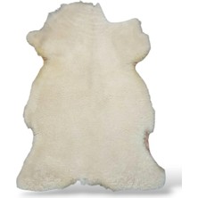 Ottoman Pouffe Hakiki Gerçek Koyun Derisi ''özel Ipek Serisi'' Post Halı 66X85CM