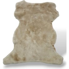 Ottoman Pouffe Hakiki Koyun Derisi Özel Ipek Serisi 70X74CM, Ipeksi Yumuşaklık ve Parlaklık, Dana Deri Posteki