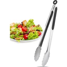 Profesyonel Mangal Maşası, Paslanmaz Çelik, Klasik Köfte ve Izgara Için,barbekü Maşa Paslanmaz Çelik Servis Maşası Cafe Restoran Restaraunt (30 cm Pro Maşa)