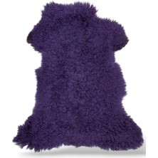Ottoman Pouffe Hakiki Gerçek Deri Koyun Postu 71X90CM