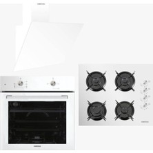 Kumtel Homtego Star Beyaz Ankastre Set (DA6-833-TAHDF-B66-S2)