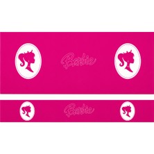 Oem Barbie Pembe Tasarımlı 2'li Torpido ve Pandizot Koruyucu Havlu Seti