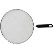 Calessier Yağ Sıçratmaz Kapak, Saplı Paslanmaz Çelik File, Isıya Dayanıklı, 28 cm Geniş Yüzey, Kızartma Sıçrama Önleyici, Tencere ve Tava Için Pratik Mutfak Koruyucu Kapak
