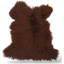 Ottoman Pouffe Hakiki Gerçek Deri Kıvırcık Tüylü Tigrado Koyun Postu 66X73CM, Video No: 21