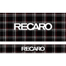 Oem Recaro Ekose Tasarımlı 2'li Torpido ve Pandizot Koruyucu Havlu Seti