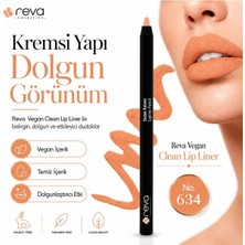 Reva Vegan Clean Lip Liner – Kremsi Yapıda Dolgunlaştırıcı Dudak Kalemi No:634