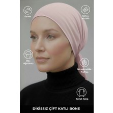 Muteber Bone Dikişsiz Bone - Çift Katlı - Viskon Kumaş - Rahat Iç Bone