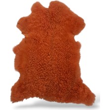Ottoman Pouffe Hakiki Gerçek Deri Koyun Postu 59X76CM