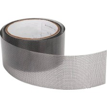 Yapışkanlı Sineklik Tülü Tamir Bandı Yırtık Kopmuş Delik Fiber Tül Yapıştırma Siyah 48 mm x 2 Metre