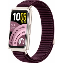 Dexmon Huawei Band 11 / Band 11 Pro Uyumlu Hasır Örgü Ince Kumaş Cırtlı Kordon Bileklik