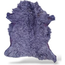 Ottoman Pouffe Hakiki Gerçek Deri Koyun Postu 57X69CM