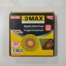 Dmax Saçaklı Daire Fırça Premium Quality Extra Güçlü 200 mm Kod: DMX-4080