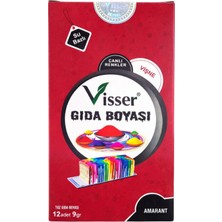 Belirtilmemiş Misyon Visser Toz Gıda Boyası 9 Gr Vişne (12 Li Paket) Msy-0119
