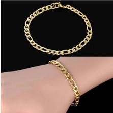 Figaro Şavin Alaşım Gold Bileklik