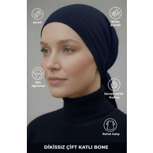 Muteber Bone Dikişsiz Bone - Çift Katlı - Viskon Kumaş - Rahat Iç Bone