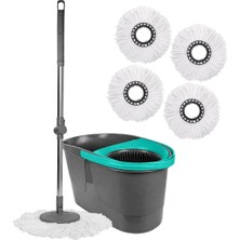 Smarter Otomatik Temizlik Seti 4 Mikrofiber Mop Paspas