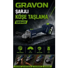 Mur-Cell Gravon 20V 4AH Şarjlı Köşe Taşlama