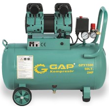 GAP Kompresör Yüksek Emişli Yağsız Teknoloji Hava Kompresörü 50 Lt 2 Hp