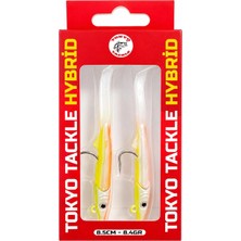 Tokyo Tackle Hybrid 2'li Zargana Silikon Yem Seti 8.4gr 8.5cm  Color:orange Lemon