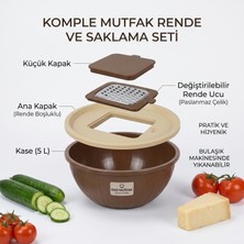 Rika Garden Kapaklı Hazneli Rende 5 Lt - Çevre Dostu ve Çok Fonksiyonlu