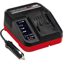 Einhell Orijinal Şarj Cihazı Power X-Car Charger 3A Power X-Change (Li-Ion, 18 V, 12 V Soket, Sürekli Akü Takibi ve Akıllı Şarj Yönetimi, 7'li LED Gösterge) - 4512113
