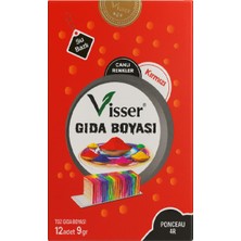 Belirtilmemiş Misyon Visser Toz Gıda Boyası 9 Gr Kırmızı Msy-0124 (12 Li Paket)