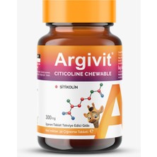Argivit Citicoline Chewable Sitikolin Çiğnenebilir 30 Tablet