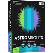 Astrobrights Renkli Kağıt - "cool" Çeşitlilik, 24 Lb Bond Ağırlığı, 8,5 x 11, Çeşitli Soğuk Renkler, 500/REAM