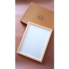 Ahşap Çerçeve 21X30 cm (A4) Premium Frame Siyah & Ahşap & Beyaz Çerçeve (Ahşap)