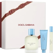 Dolce & Gabbana Light Blue Pour Homme Edt 100 ml + Edt 10 ml + 50 ml Shower Gel Erkek Parfüm Seti