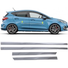 Melexı Ford Fiesta 2017 ve Üzeri Için Krom Yan Kapı Koruma Çıtası 4 Kapı 4 Parça