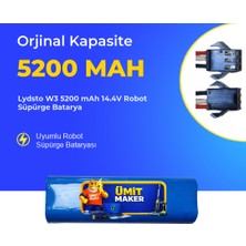 Ümit Maker Lydsto W3 5200 Mah 14.4V Robot Süpürge Batarya