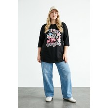 Stil Diva Çiçek Baskılı T-Shirt