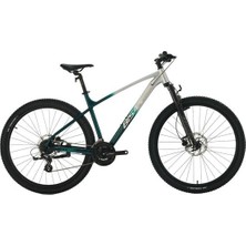 Bisan Bold 8.3 Erkek Dağ Bisikleti 43CM Hd 27.5 Jant 24 Vites Gri Koyu Yeşil Krom