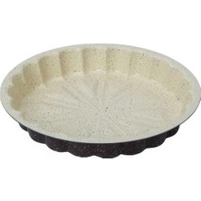 Karbon Çelik 30 cm Yuvarlak Dilimli Tart Turta Kek Kalıbı MT211