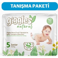 Giggles Natural 5 Numara Juniour Pamuklu Bebek Bezi 42 Adet