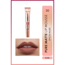 Note Cosmetics Note Pure Matte Lip Mousse 30 Spiced Nude Kadifemsi Mat Likit Ruj -Nude