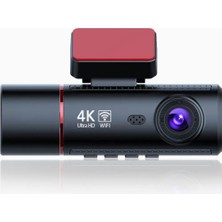 İnwelt 3 Kameralı 4K  Ön, Iç ve Arka Wifi Gps G-Sensör Park Modu Dashcam Araç Kamerası