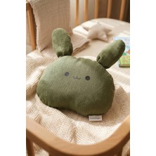 Bebek Uyku Arkadaşı Tavşan Figürlü Doğal Kumaş Yumuşak Uyku Yastığı 20X25 cm