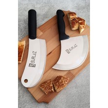Sürlaz Ekmek Bıçağı Börek Bıçağı Pide Kesici Zırh Bıçak Seti 2'li