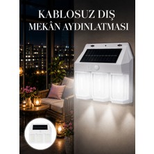 AyrStore Dış Mekan Solar Duvar Lambası – 120° Hareket Algılama, 3 Işık Modu Yeni Nesil