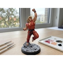  ken shoryuken! street fighter / beyaz özel 3d üretim ken masters 90 lar atari oyun / 10-11cm